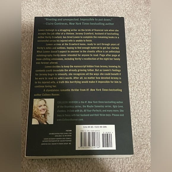 Colleen Hoover verity - Picture 2 of 2